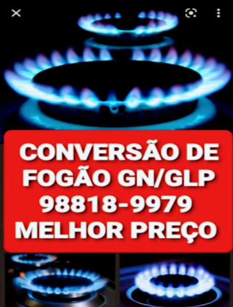 CONVERSÃO DE FOGÃO CABO FRIO RJ 98818-9979 GASISTA MELHOR PREÇO RJ